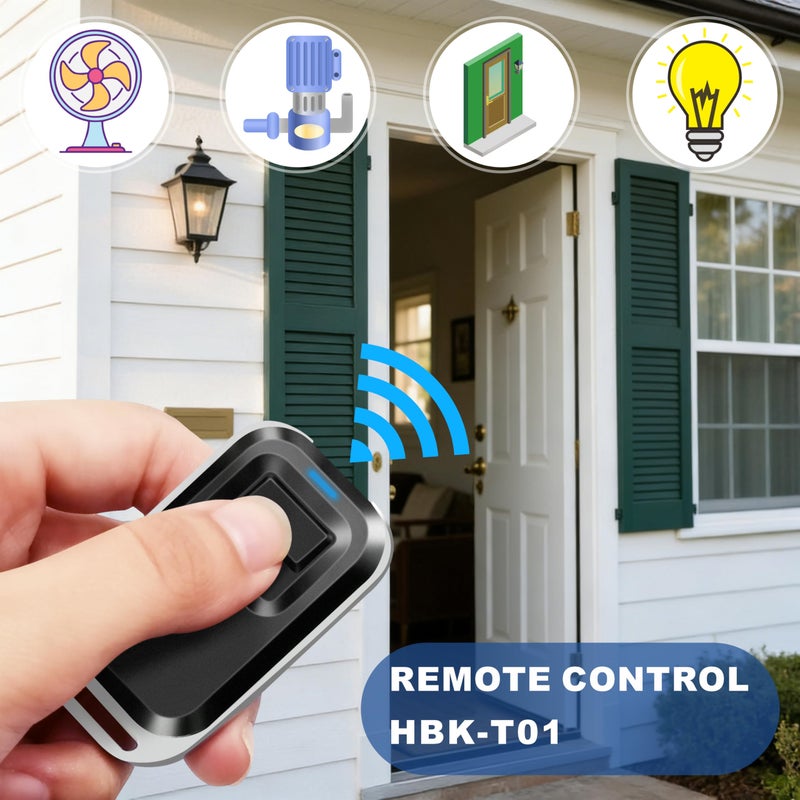 UHPPOTE 1-Button RF Wireless Gate Door Opener Remote Control Transmitter 433.92MHz for UHPPOTE - Image 2
